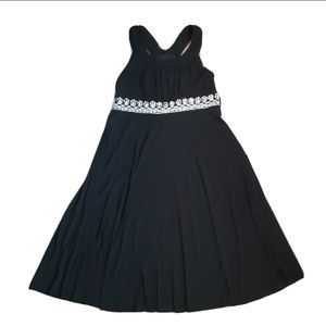 Speechless Girls Beaded Empire Waist Black Dress